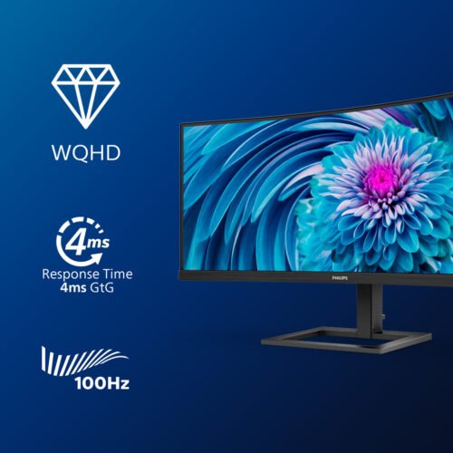Philips E Line 346E2CUAE/00 computer monitor 86.4 cm (34") 3440 x 1440 pixels Wide Quad HD+ LCD Black - Image 6