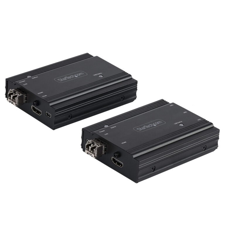 StarTech.com 4K HDMI KVM Extender over Fiber - HDMI Video & USB Remote KVM Switch/Console Extender - up to 984ft/300m (MultiMod