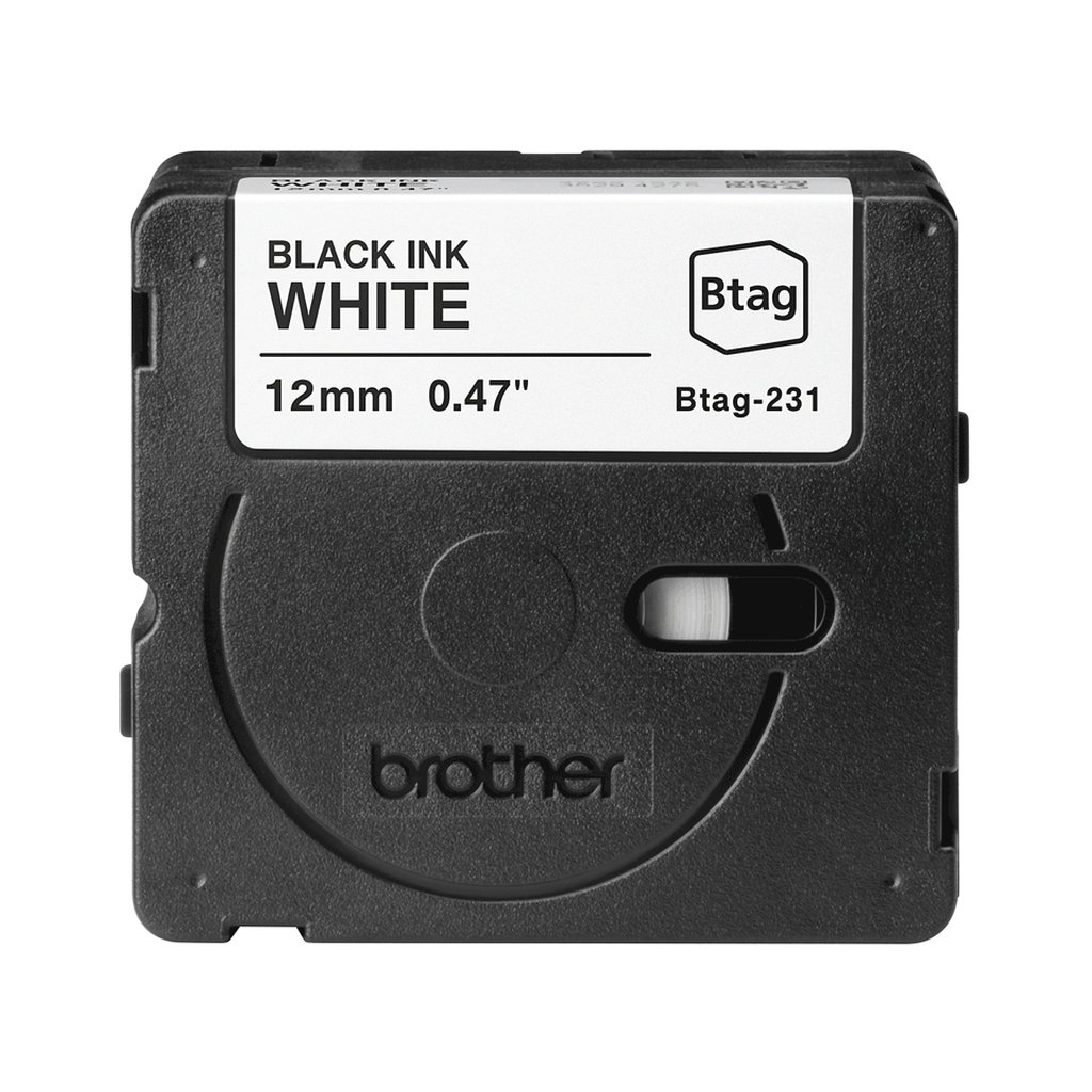 Brother BTAG-231 label-making tape Black on white - Image 2