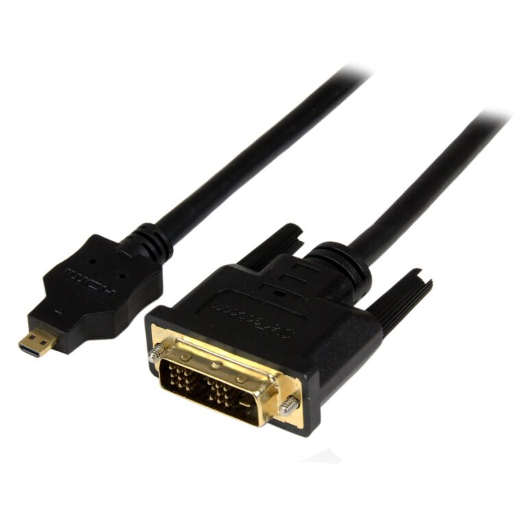 StarTech.com 3ft (1m) Micro HDMI to DVI Cable - Micro HDMI to DVI Adapter Cable - Micro HDMI Type-D Device to DVI-D Single Link