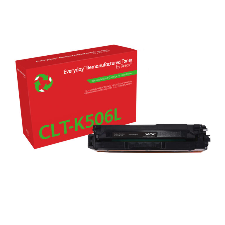 Everyday™ Black Remanufactured Toner by Xerox compatible with Samsung CLT-K506L, High capacity