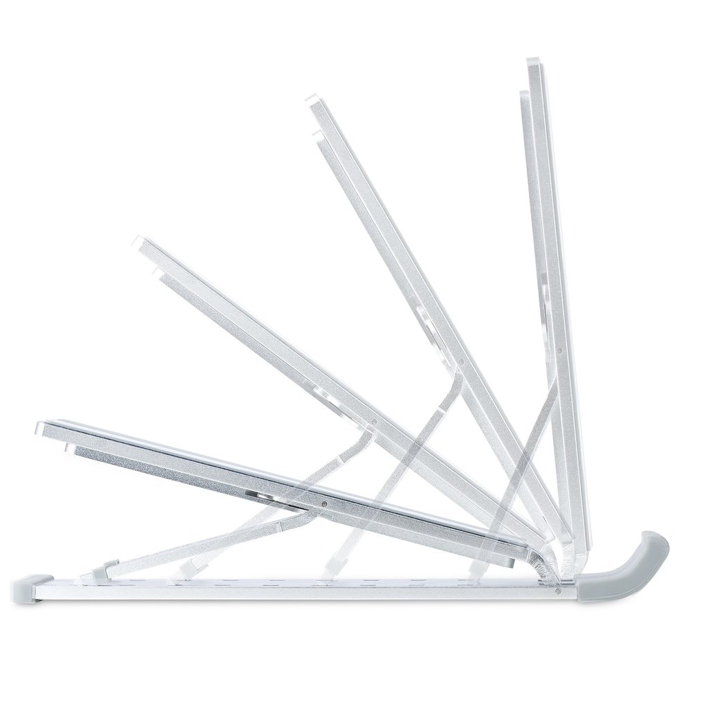 StarTech.com Foldable Laptop Riser Stand, Portable Height Adjustable Ergonomic Laptop Stand, Ventilated Aluminum Frame Supports - Image 14