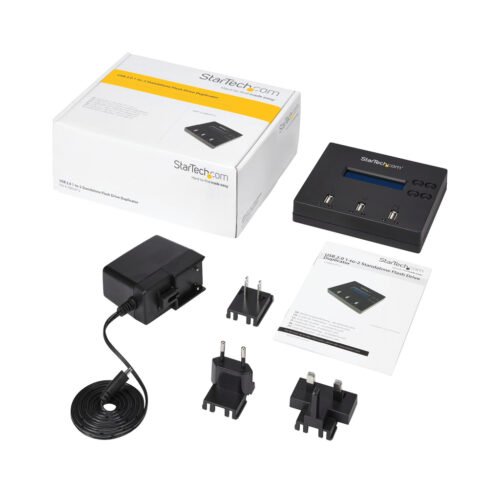 StarTech.com Standalone 1 to 2 USB Thumb Drive Duplicator and Eraser, Multiple USB Flash Drive Copier, System and File and Whol - Image 8