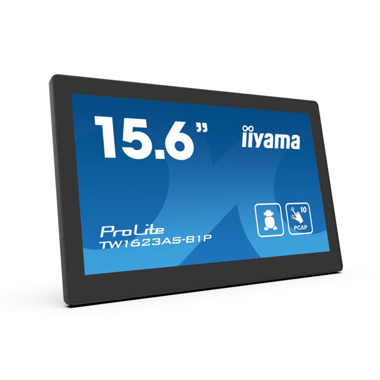 iiyama TW1623AS-B1P computer monitor 39.6 cm (15.6") 1920 x 1080 pixels Double Full HD Touchscreen Black