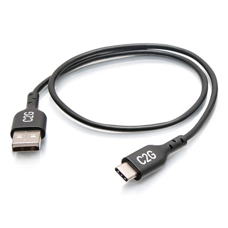 C2G 1.5ft (0.46m) USB-C® Male to USB-A Male Cable - USB 2.0 (480Mbps)