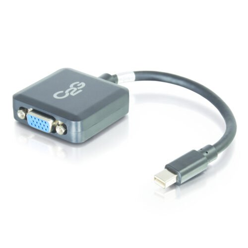 C2G 20cm Mini DisplayPort to VGA Adapter - Thunderbolt to VGA Converter M/F - Black - Image 3