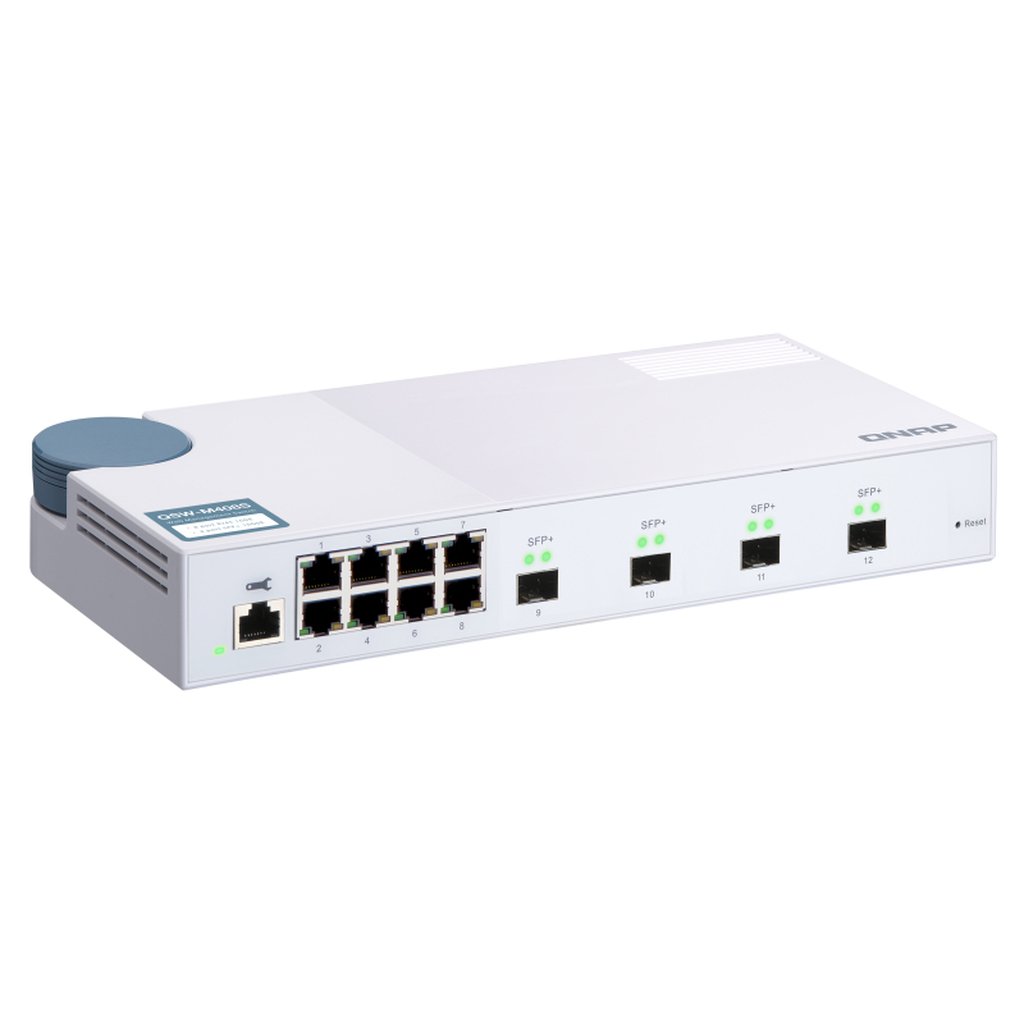 QNAP QSW-M408S network switch Managed L2 Gigabit Ethernet (10/100/1000) White - Image 5