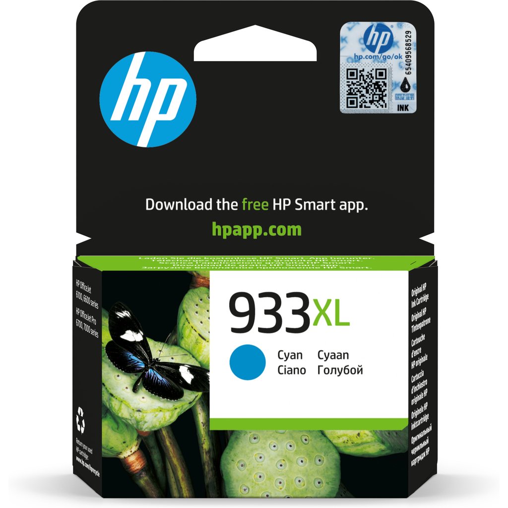 HP 933XL High Yield Cyan Original Ink Cartridge