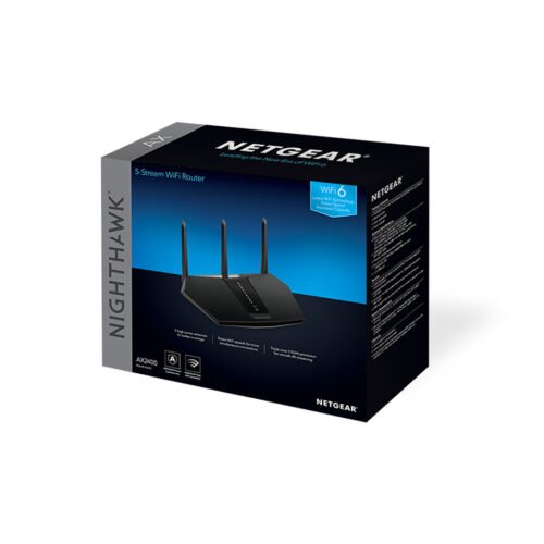 NETGEAR Nighthawk AX/5-Stream AX2400 WiFi 6 Router (RAX30) wireless router Gigabit Ethernet Dual-band (2.4 GHz / 5 GHz) Black - Image 2