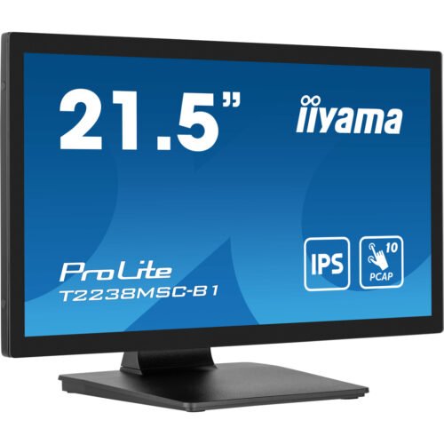 iiyama ProLite 21.5” 10pt Optical Bonded PCAP touchscreen monitor with IPS panel technology, edge-to-edge glass design, anti- - Image 4