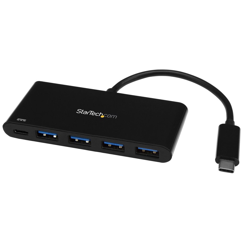 StarTech.com 4 Port USB C Hub with 4 USB Type-A Ports (USB 3.0 SuperSpeed 5Gbps) - 60W Power Delivery Passthrough Charging - US