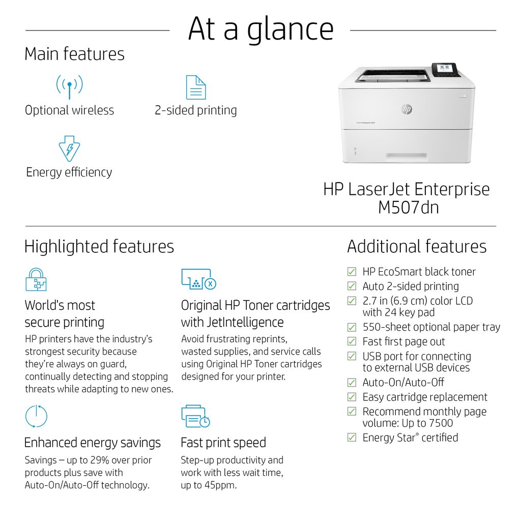 HP LaserJet Enterprise M507dn - Image 13