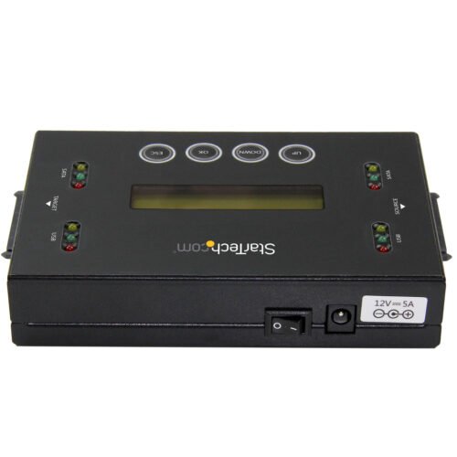 StarTech.com 1:1 Standalone Hard Drive Duplicator & Eraser, USB Thumb Drive and SATA HDD/SSD Disk Cloner & Eraser, LCD display, - Image 3