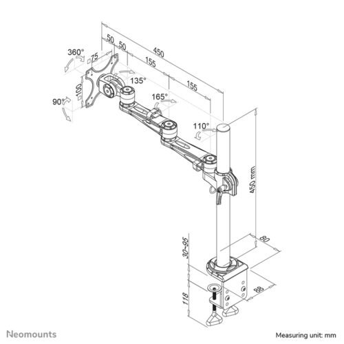 Neomounts FPMA-D935 Monitor arm 10-30" - Image 2