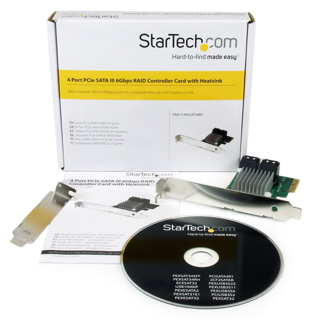 StarTech.com 4 Port PCI Express 2.0 SATA III 6Gbps RAID Controller Card with HyperDuo SSD Tiering - Image 5