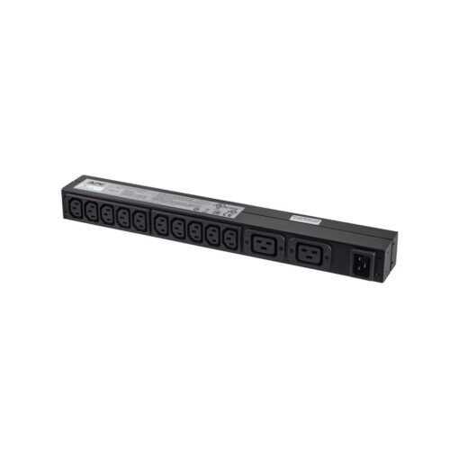 APC RACK PDU BASIC 1 U 16A 230V power distribution unit (PDU) 12 AC outlet(s) 0U/1U Black - Image 8