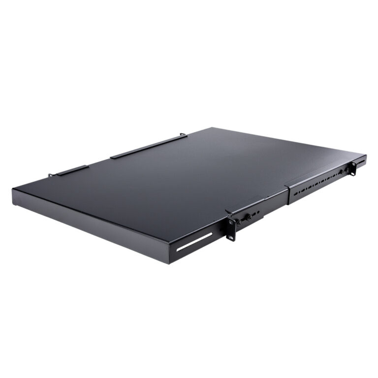 StarTech.com 1U 4-Post Adjustable Server Rack Mount Shelf - 330lbs(150 kg) - 19.5 to 38in Adjustable Mounting Depth Universal T