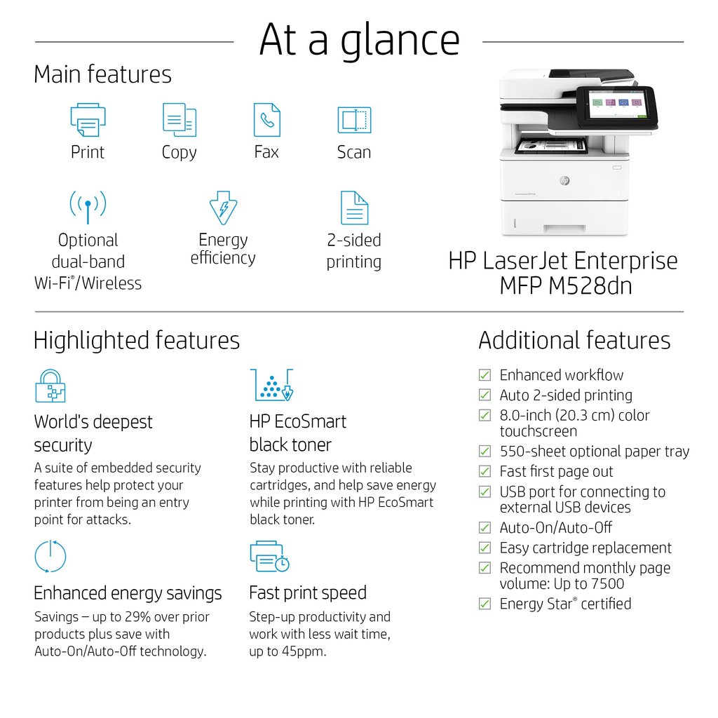 HP LaserJet Enterprise MFP M528dn - Image 22