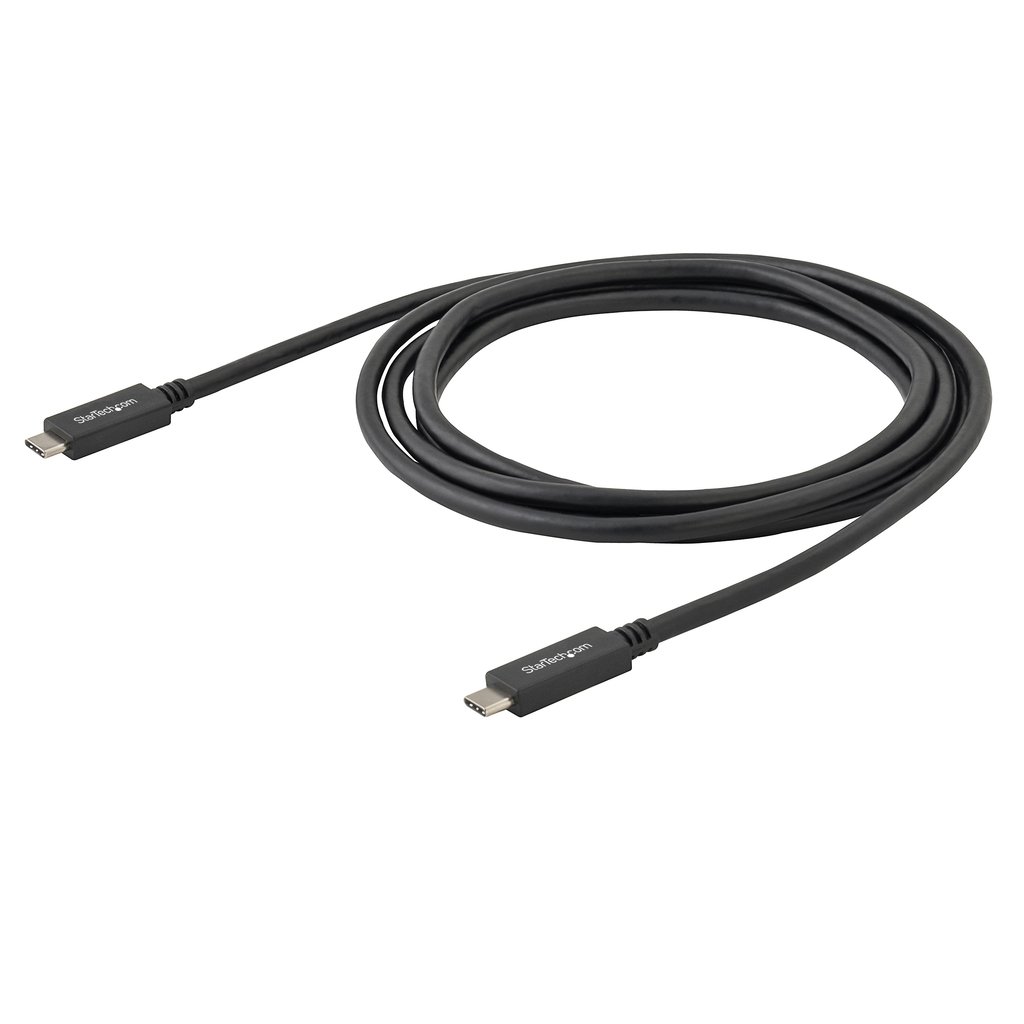 StarTech.com USB-C Cable with Power Delivery (3A) - M/M - 2 m (6 ft.) - USB 3.0 - USB-IF Certified - Image 4