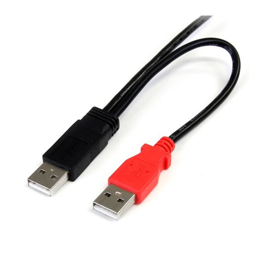 StarTech.com 3 ft USB Y Cable for External Hard Drive - Dual USB-A to Micro-B - Image 2