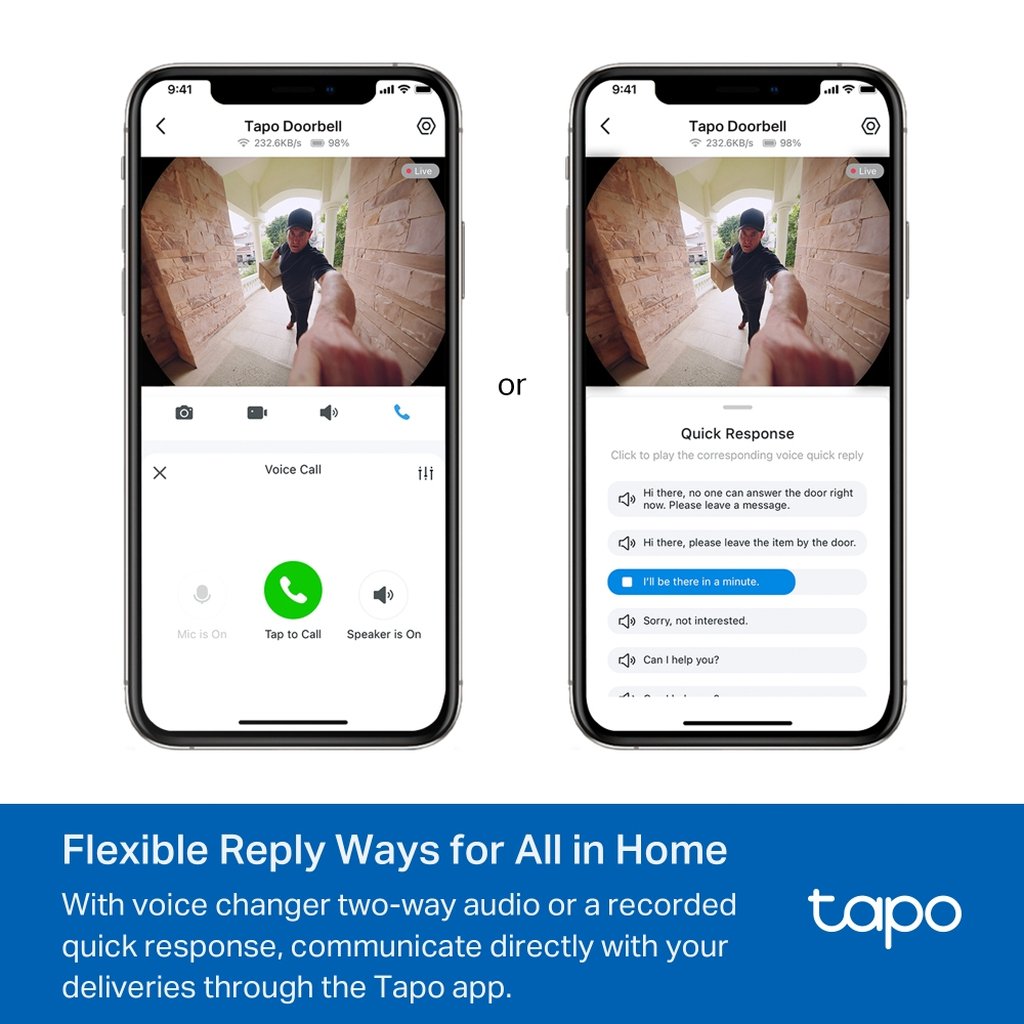 TP-Link Tapo Video Doorbell Camera 1 × D235, 1 × D100C - Image 6