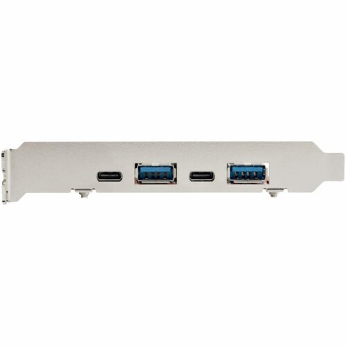 StarTech.com 4-Port USB PCIe Card - 10Gbps USB PCI Express Expansion Card w/ 2 Controllers - 2x USB-C & 2x USB-A ports (USB 3.2 - Image 3