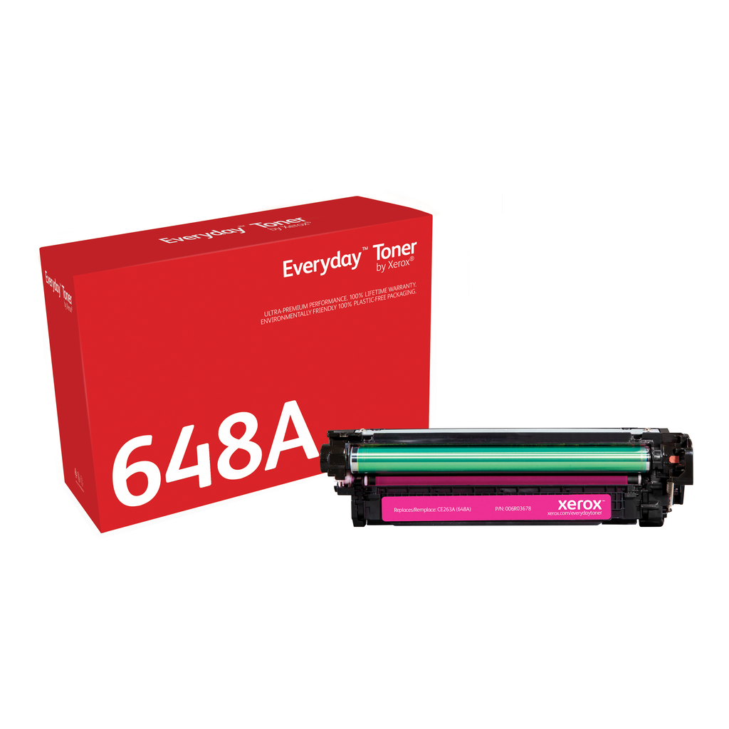 Everyday™ Magenta Toner by Xerox compatible with HP 648A (CE263A), Standard capacity