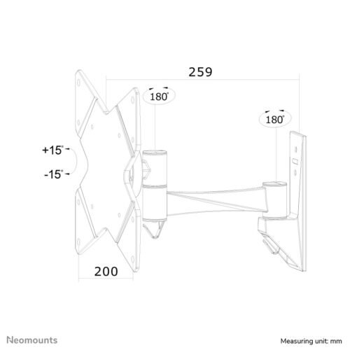 Neomounts FPMA-W825 Monitor/TV mount wall 10-40" - full motion - Image 2