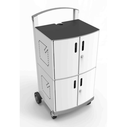 Compulocks CartiPad Duo Tablet / Laptop Charging Rolling Cart 32 Devices EU Power Plug - Image 3