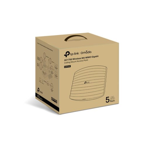 TP-Link Omada EAP245(5-PACK) wireless access point 1750 Mbit/s White Power over Ethernet (PoE) - Image 5