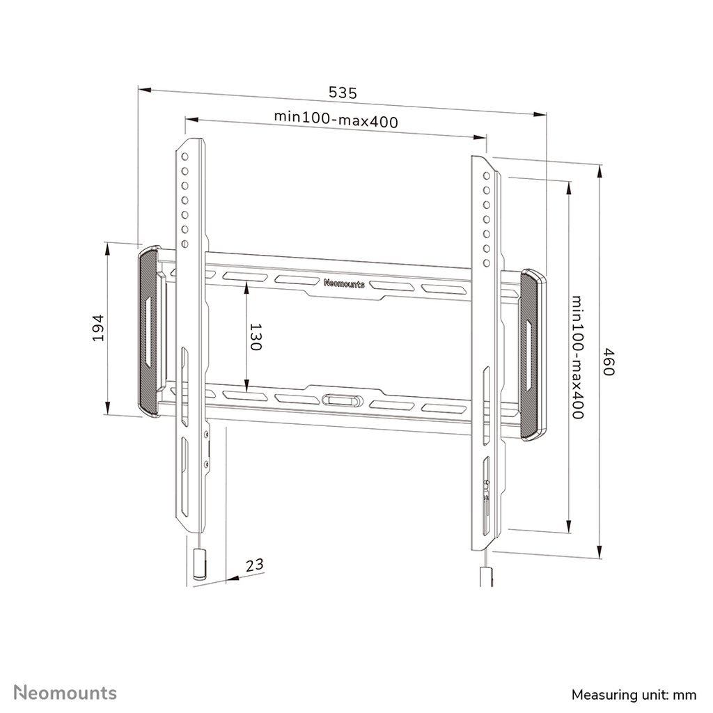 Neomounts WL30-550BL14 TV mount wall 32-75" - ultra-flat - easy install - Image 16