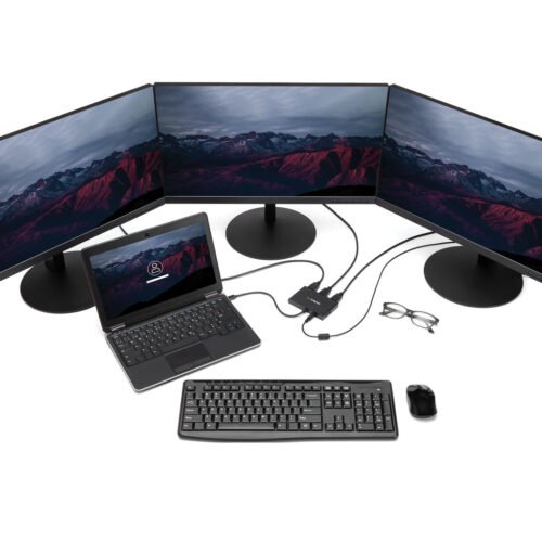 StarTech.com 3-Port Multi Monitor Adapter - Mini DisplayPort to HDMI MST Hub - Triple 1080p or Dual 4K 30Hz - Video Splitter fo - Image 4