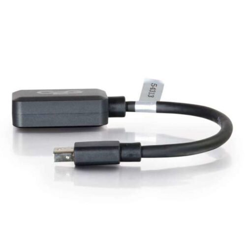 C2G 20cm Mini DisplayPort to HDMI Adapter - Thunderbolt to HDMI Converter M/F - Black - Image 3