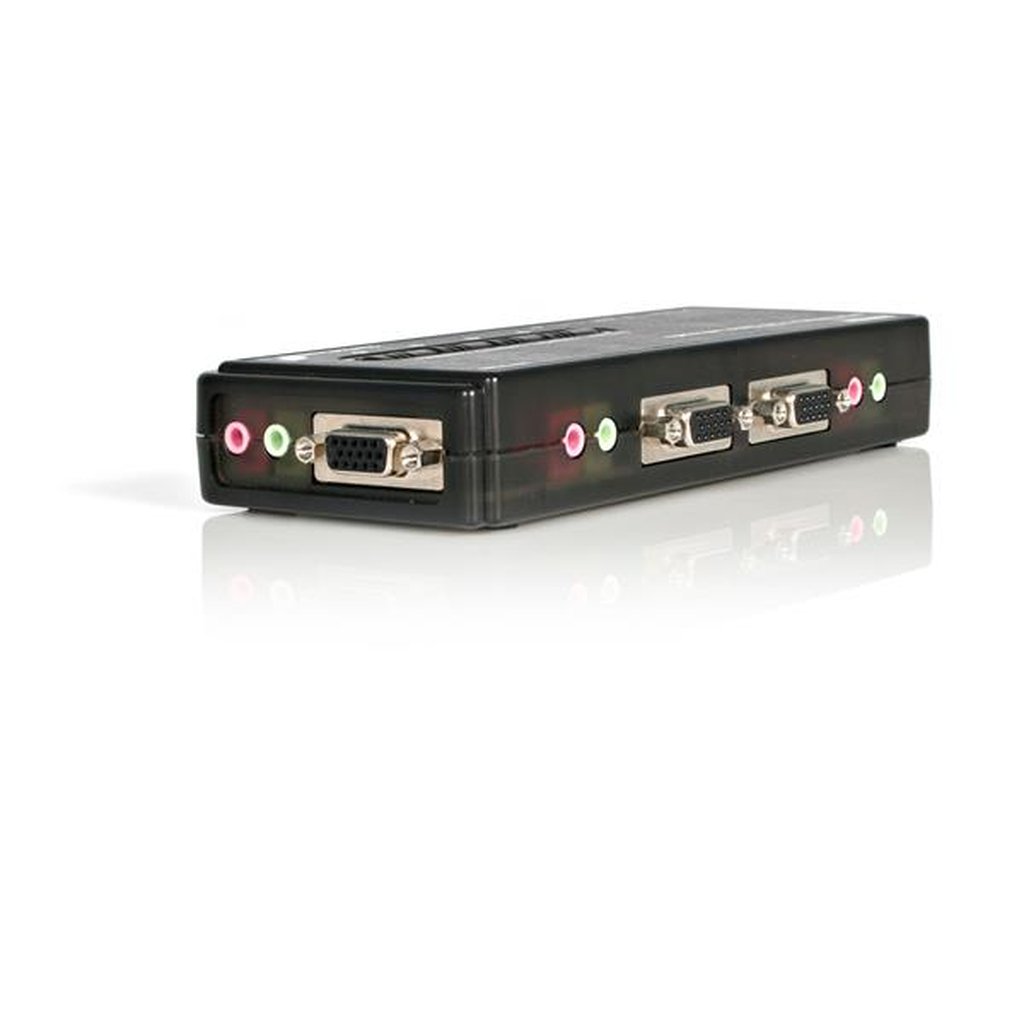 StarTech.com 4 Port Black USB KVM Switch Kit with Cables and Audio - Image 4