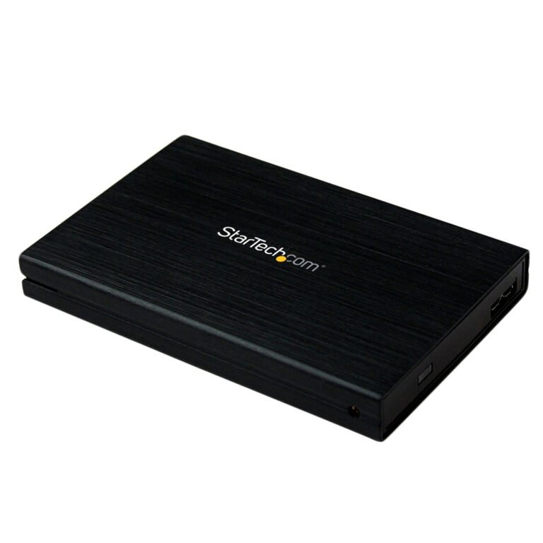 StarTech.com 2.5in Aluminum USB 3.0 External SATA III SSD Hard Drive Enclosure with UASP for SATA 6 Gbps – Portable External
