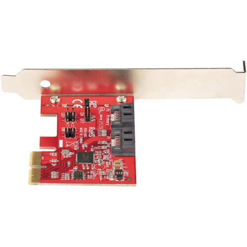 StarTech.com SATA PCIe Card - 2 Port PCIe SATA Expansion Card - 6Gbps - Full/Low Profile - PCI Express to SATA Adapter/Controll - Image 8