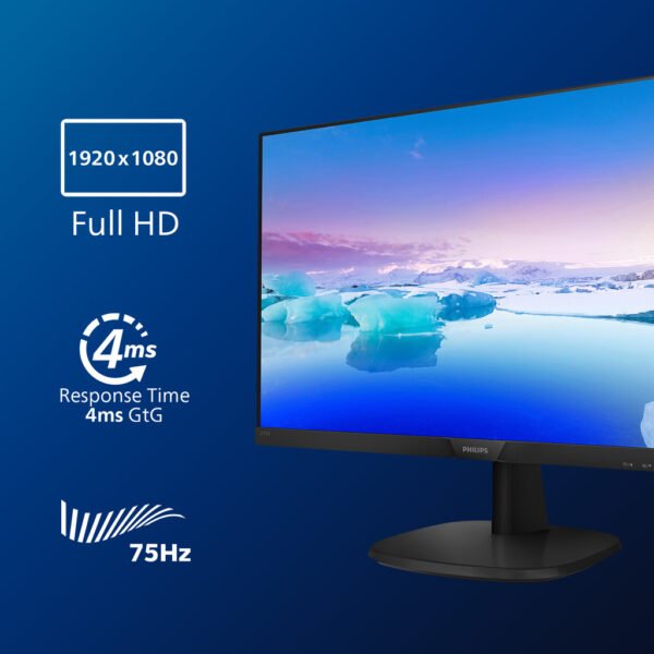 Philips V Line Full HD LCD monitor 273V7QJAB/00 - Image 3
