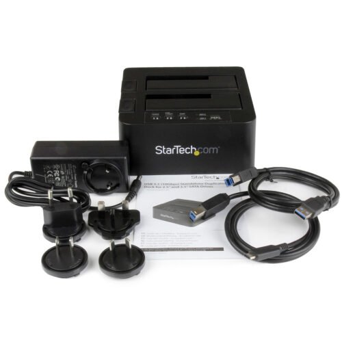 StarTech.com Standalone Hard Drive Duplicator, Dual Bay HDD/SSD Cloner/Copier, USB 3.1 (10Gbps) to SATA III HDD/SSD Docking Sta - Image 8