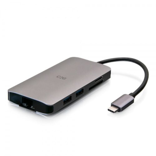 C2G USB-C 8-in-1 Mini Dock with HDMI, 2x USB-A, Ethernet, SD Card Reader, and USB-C Power Delivery up to 100W - 4K 30Hz - Image 6