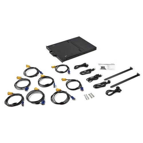 StarTech.com 8 Port Rackmount KVM Console w/ 6ft Cables - Integrated KVM Switch w/ 17" LCD Monitor - Fully Featured 1U LCD KVM - Image 7