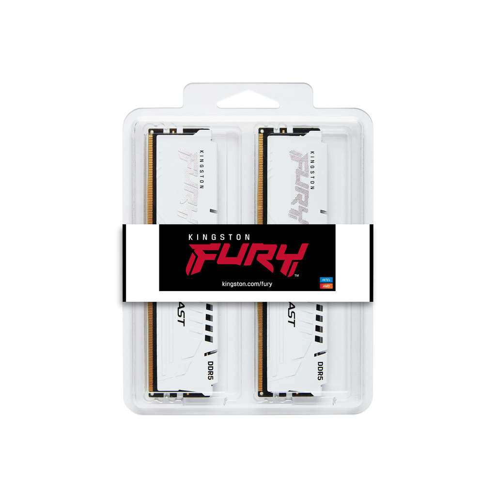 Kingston Technology FURY Beast 64GB 6000MT/s DDR5 CL30 DIMM (Kit of 2) White EXPO - Image 5