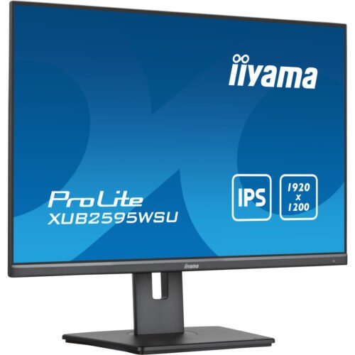 iiyama ProLite 25” 1920 x 1200 monitor featuring IPS panel and a height adjustable stand - Image 4