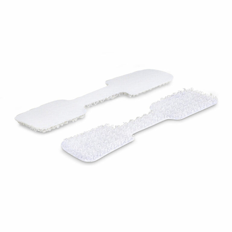 StarTech.com 3.5in (9cm) Cable Labels, 100 Pack, White, Hook-to-Hook Fastener Cable Tags, Write-On Cord Labels for Cable Manage