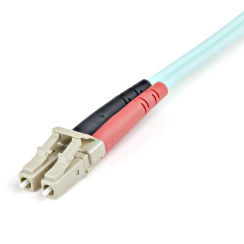 StarTech.com 1m (3ft) LC/UPC to LC/UPC OM3 Multimode Fiber Optic Cable, Full Duplex 50/125µm Zipcord Fiber Cable, 100G, Low In - Image 2