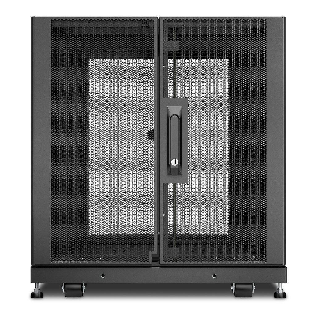 APC NetShelter SX, Server Rack Enclosure, 12U, Black, 658H x 600W x 1070D mm - Image 2