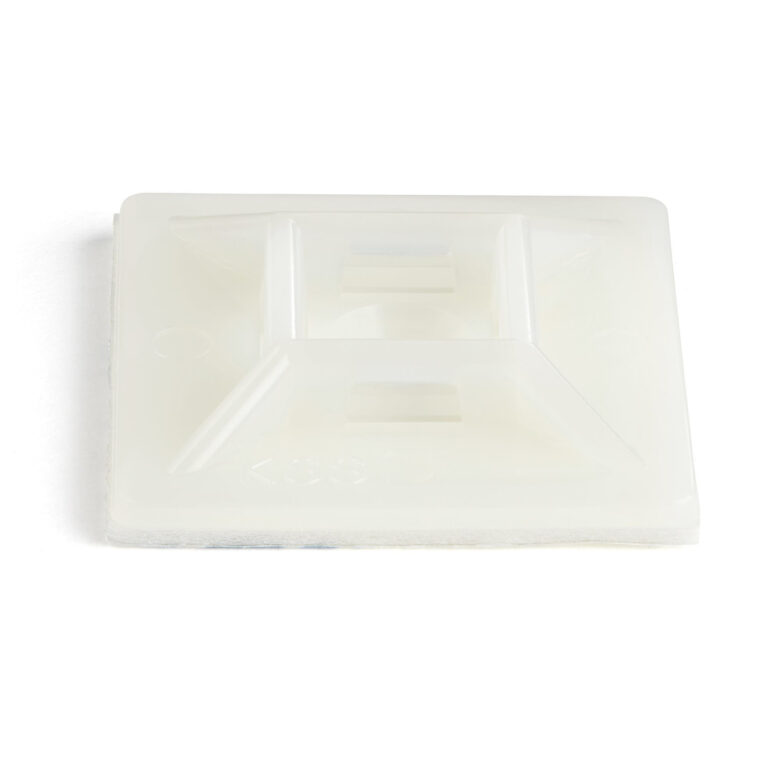 StarTech.com 100 Pack Cable Tie Mounts with Adhesive Tape for 0.21 in. (5.5 mm) Wide Ties - Nylon/Plastic Zip Tie Mounts - Elec