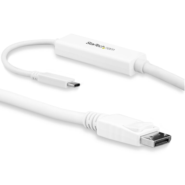 StarTech.com 9.8ft/3m USB C to DisplayPort 1.2 Cable 4K 60Hz - USB-C to DisplayPort Adapter Cable HBR2 - USB Type-C DP Alt Mode