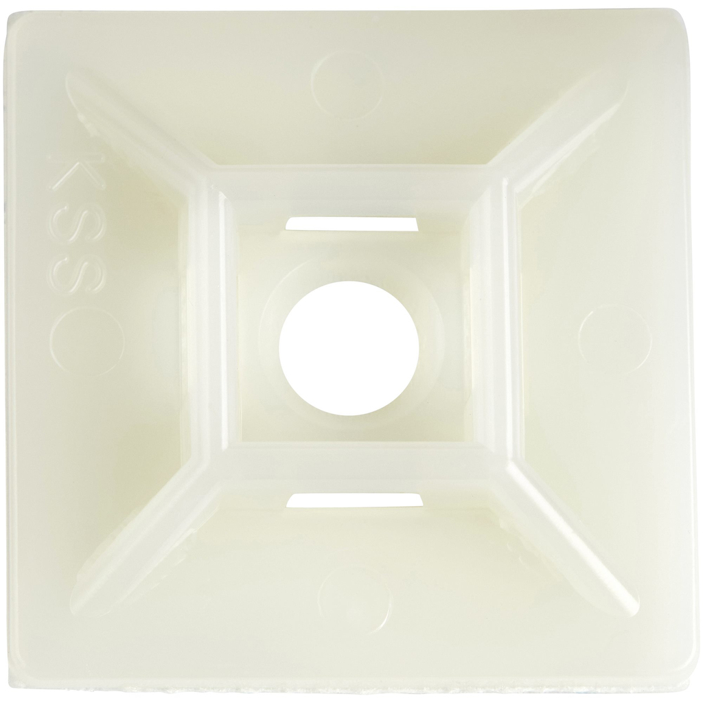 StarTech.com 100 Pack Cable Tie Mounts with Adhesive Tape for 0.21 in. (5.5 mm) Wide Ties - Nylon/Plastic Zip Tie Mounts - Elec - Image 4