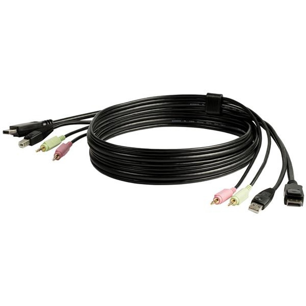 StarTech.com 6ft 4-in-1 USB DisplayPort KVM Switch Cable w/ Audio & Microphone - Image 8