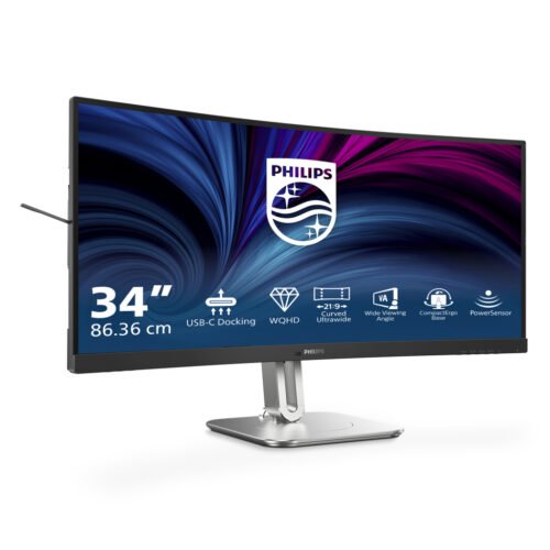 Philips 5000 series 34B2U5600C/00 computer monitor 86.4 cm (34") 3440 x 1440 pixels Dual QHD LCD Grey - Image 4